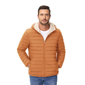 Chaquetas acolchadas de la mejor calidad para hombre, cremallera con sudaderas con capucha, ropa de moda, chaqueta acolchada de invierno cálida con dos bolsillos delanteros - Product Image 1