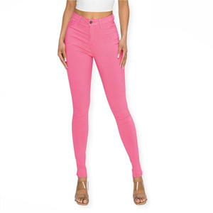 2025 Wholesale High Quality <b>Jeans</b> for <b>Women</b> High Waisted-Rise Colored <b>Stretch</b> Skinny Destroyed Ripped Distressed <b>Jeans</b> for <b>Women</b> - Product Image 1
