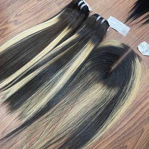 ¡¡¡Color de Moda!!! Proveedores de Cabello Natural, Cabello Liso Color Piano, Proveedores de Cabello Remy Virgen SDD, Paquetes de Cabello con Trama de Color - Product Image 1
