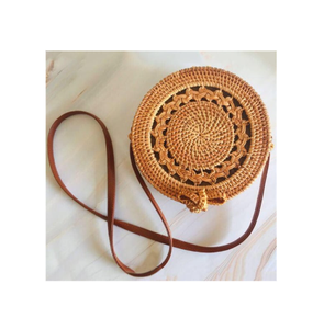 ราคาโรงงานที่ไม่ซ้ํากันสไตล์ Boho กระเป๋าหวายกลมกระเป๋าสตางค์สุภาพสตรีกระเป๋าสุภาพสตรีกระเป๋าถือผลิตในเวียดนาม - Product Image 1