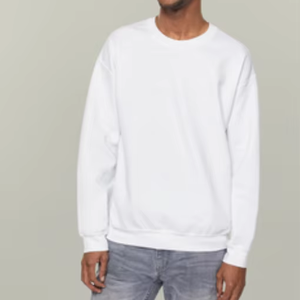 เสื้อสเวตเตอร์ของผู้ชายผ้าขนแกะเทอร์รี่ขนาดพิเศษผ่านการปรับแต่งด้วยกรดซักได้เสื้อกันหนาวว่างเปล่าออกแบบได้ตามต้องการ - Product Image 1