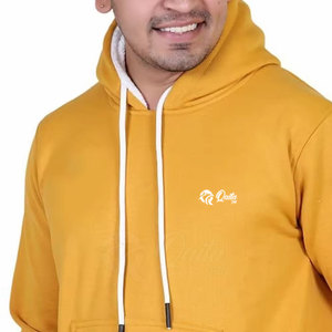 เสื้อฮู้ดลำลองสำหรับผู้ชายแฟชั่นกลางแจ้งมีฮู้ดคอปกสีล้วนดีไซน์ในสไตล์ที่แตกต่างกัน - Product Image 5