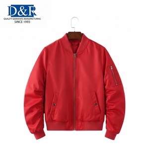 Veste bomber tissée à col montant pour femme, 100 % polyester, prix direct usine, personnalisable, anti-rétrécissement, durable pour l'automne - Product Image 1