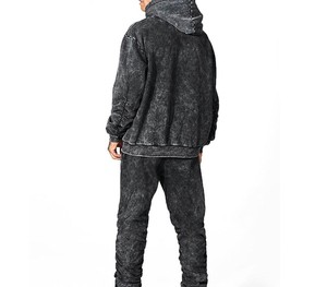 ชุดวอร์มผ้าซักกรดสำหรับผู้ชายชุดออกกำลังกายแบบลำลองน้ำหนักเบาระบายอากาศได้ดีผลิตจากโรงงาน - Product Image 2