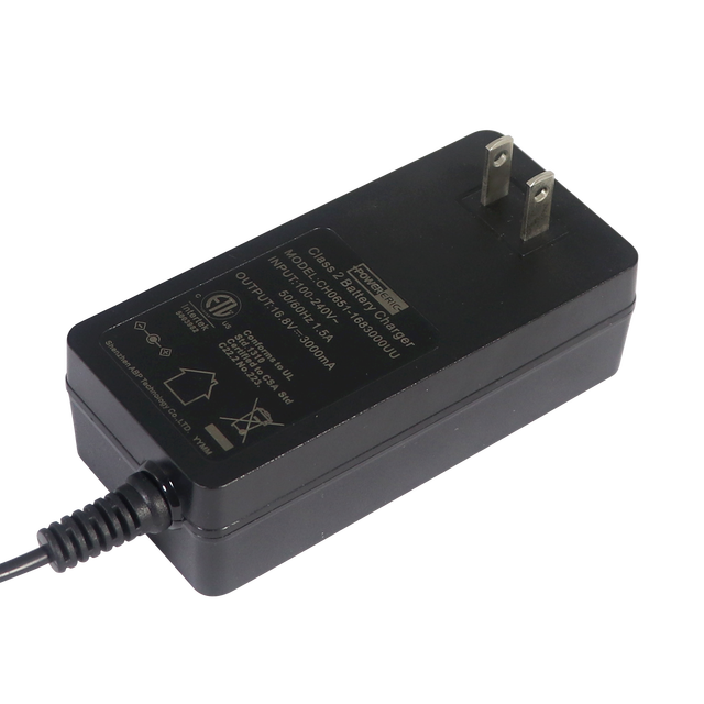 Professional Manufacturer Customized 12.6V3.8A 24V2A 19V2.5A 20V2.5A Battery Charger for Lithium Ion Ac Dc with LED Indicator