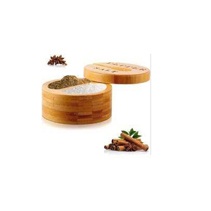 Bol à sel et poivre en bois écologique récipient à épices boîte à sel et à poivre en bois avec couvercle et artisanat naturel échantillon gratuit - Product Image 1