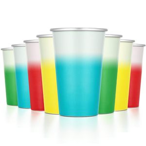 Taza de aluminio personalizada de 12oz que cambia de Color, taza mágica de Metal que cambia de Color frío <span class=keywords><strong>para</strong></span> fiesta de <span class=keywords><strong>cumpleaños</strong></span> reutilizable apilable - Product Image 4