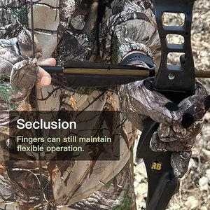 อุปกรณ์กลางแจ้งคุณภาพสูงราคาสมเหตุสมผล ถุงมือล่าสัตว์ออกแบบเองได้ ถุงมือล่าสัตว์นุ่มพิเศษ สวมใส่สบาย ผลิตในประเทศปากีสถาน - Product Image 2