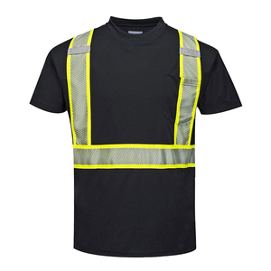 Wholesale Men's Reflective Windproof Polyester Shirt ANSI/ISEA 107 Certified High Visibility Workwear Breathable Quick Dry - Product Image 3
