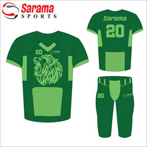 Uniformes de verano disponibles OEM, ropa deportiva de fútbol americano de sarga transpirable con estampado personalizado de talla grande - Product Image 2