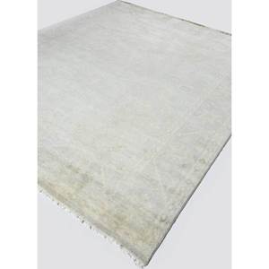 Alfombra de Lana Tejida a Mano de Color Azul Sólido Erbe, 9x12, Rectangular, para Sala de Estar, Decoración de Pasillos - Product Image 2