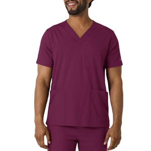 Uniformes Médicos Personalizados para Enfermería, Color Morado, Conjuntos de Uniformes Médicos para Hombres - Product Image 1