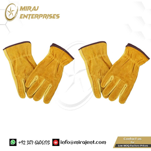 Camping Heat-resistant Welding Gloves Accessory Gardening <b>Climbing</b> 1 Pair Glove with Hanging Hole Leather Gloves From Pakistan - Product Image 2