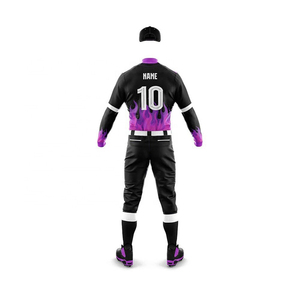 Nuevo 2025, venta al por mayor, ropa deportiva de béisbol de manga corta personalizada, uniformes de poliéster transpirable, conjuntos impresos con precio barato para la venta - Product Image 2