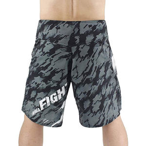 <b>White</b> Blue Solid Design MMA <b>Shorts</b> for Men Sublimated Boxing and <b>Gym</b> Athletes Wear New Fighting Gear OEM Customizable - Product Image 2