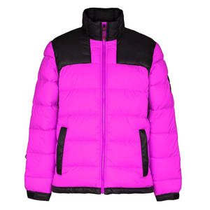 Veste matelassée d'hiver pour homme en toile respirante col montant Parka à capuche longue et épaisse multi-poches Manteau ajusté pour le travail - Product Image 2