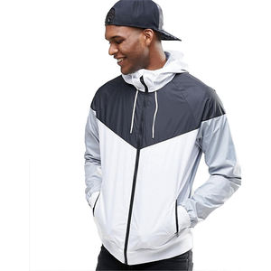 Wholesale Custom Windbreaker Zipper-Up Autumn <b>Hoodies</b> Breathable Windproof Plain Dyed <b>Gym</b> Outdoor Casual Wear Factory Price - Product Image 3