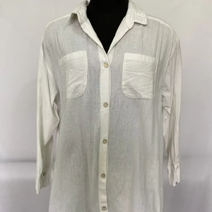 เดรสยาวผ้าคอตตอนสำหรับผู้หญิง, เดรสผ้าฝ้าย100% ลำลองแขนกุดสไตล์ตะวันตกสำหรับวันหยุดพักผ่อนที่หรูหราในฤดูร้อน - Product Image 1