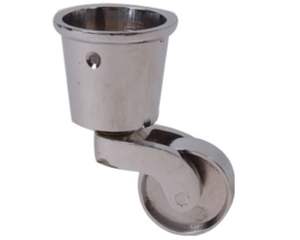 Antique Vintage Brass Heavy Duty Round Cup <b>Caster</b> for Furniture <b>Chair</b> Table Hardware Cabinets Castor Hardware - Product Image 4