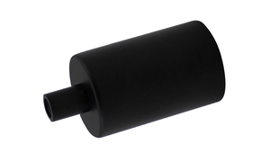Portalámparas decorativo de metal negro E27 38x69mm. (GSC 2204632) - Product Image 1