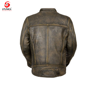 Chaqueta de cuero de PU para hombre, ropa informal ajustada hecha en fábrica, cuello levantado suave, chaqueta de invierno de talla grande más vendida en oferta - Product Image 2