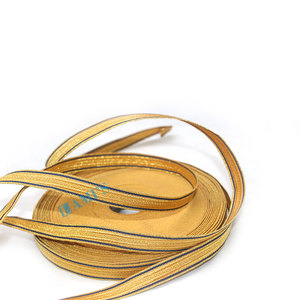 Ceremonial Gold Braid Lace <b>Trim</b> Ceremonial Uniform French Wire Thread Fabric - Product Image 5