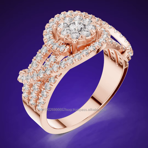 Sames jewels 10K Moissanite/Cubic Zirconia/ CVD Lab crecido 14K/18K/22K/925 Anillos de plata para anillos de compromiso de diamantes hechos a medida - Product Image 1