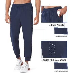 กางเกงวิ่งเอวกลางสำหรับผู้ชายกางเกงผ้าฟลีซแบบลำลองมีกระเป๋าข้าง - Product Image 5