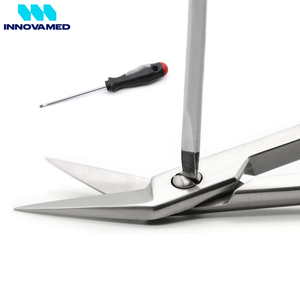 Tijeras para uñas de los pies con punta en ángulo Hecho de acero inoxidable Cuchillas afiladas de precisión de 18 cm Tijeras de Podología - Product Image 6