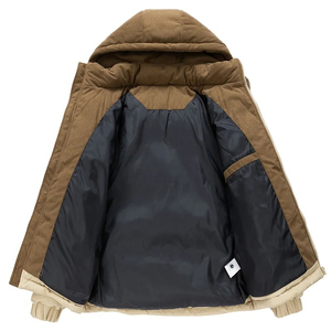 Veste d'hiver matelassée pour l'extérieur avec rembourrage épais et chaud, doublure douce et design confortable et durable - Product Image 5