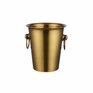 Hielera de Metal con Acabado Plateado Antiguo, Enfriador de Bebidas con Asa Lateral, Enfriador de Vino para Hoteles, Fiestas y Bares - Product Image 3