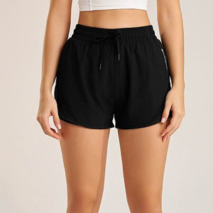 Pantalones cortos de poliéster para mujer con etiqueta privada, colores y logotipos personalizados, pantalones cortos de poliéster de secado rápido para mujer, pantalones cortos de poliéster para mujer - Product Image 5