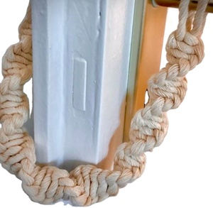 Butée de porte en macramé anti-claquement Verrouillage de porte Verrouillage Protection tressée Corde de jute épaisse-Décoration nautique - Product Image 1