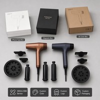 Sèche-cheveux professionnel haute vitesse 2200W à infrarouge 110000 tr/min, qualité salon, écran LCD intelligent, technologie ionique négative