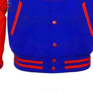 Chaqueta Varsity Casual Vintage Personalizada para Hombre, Estilo Hip Hop, Temporada de Invierno, Parches Bordados en Chenilla, Material de Lana, Bordado en Chenilla - Product Image 5