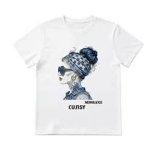 T-Shirt Unisex 100% Cotone 210GSM Stile Casual Modello Rose Fornitura ODM Compressione Termica Stampa DTG Abbigliamento Maglietta - Product Image 2