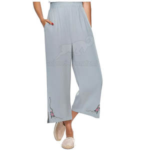 Pantalons de survêtement brodés pour femmes, coton doux, décontractés, pantalons de jogging pour un confort et un style au quotidien - Product Image 4