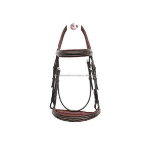 Bride anglaise en cuir véritable de qualité supérieure avec rembourrage doux, fabricant de grossiste International Adams - Product Image 3