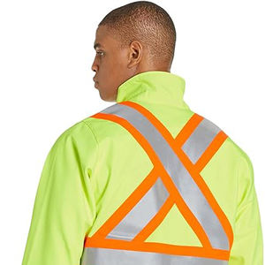 เสื้อแจ็กเก็ตน้ำบุนิ่มสะท้อนแสงสำหรับฤดูหนาวมองเห็นได้ชัดเจนปรับแต่งโลโก้ได้ - Product Image 3