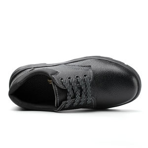 Bottes de travail en cuir élégantes de bonne qualité chaussures de sécurité à bout en acier pour hommes chaussures de travail résistantes à la dentelle pour hommes entretenues par les OEM - Product Image 5