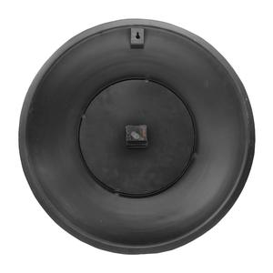 Horloge murale en mosaïque de fer avec cadran blanc, accents de pierre multicolores, horloge murale décorative ronde - Product Image 2