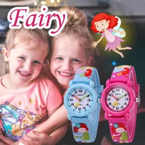 Latest version little girls Ultra-thin kids watch cute cartoon quarts watches waterproof watches for teenagers