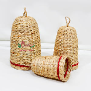 Juego de Artesanía Artex Dong Thap, 3 Decoraciones Modernas de Campanas de Jacinto de Agua, Regalo Rústico para Navidad 2024, para Colgar - Product Image 4