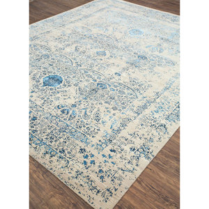 Alfombras de Lana y Seda de Bambú Anudadas a Mano del Extremo Oriente, Grosor de 10 mm, Material Viscosa, Diseño Abstracto de Medallón para el Hogar y Pasillos Srb(7001) - Product Image 2