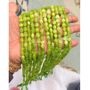 ลูกปัดทรงรีโมนาลิสาหลากสีสวยงามขนาด8มม. ยาว14นิ้วลูกปัดหลากสีแวววาวสำหรับทำเครื่องประดับสำหรับผู้หญิง - Product Image 1