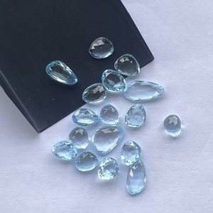 10mm 12mm 16mm naturel bleu ciel topaze taille libre facettes Rose coupe Polki tranches pierres précieuses en vrac en vrac nouveau Stock AAA haut - Product Image 2