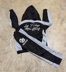 Survêtements pour hommes en nylon de qualité supérieure avec fermeture éclair Tissu respirant avec broderie personnalisée Toutes les tailles Tissu en nylon personnalisé de qualité supérieure - Product Image 4