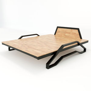 เตียงนอนแบบ Tankbed รุ่น Ging Ng Lp Rp Khung St ทำจากไม้เคลือบเงา ดีไซน์สไตล์อินดัสเทรียล - Product Image 1