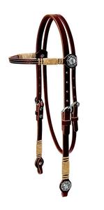 Nouvelle arrivée en cuir véritable Headstall Western Horse Bride Horse Tack en cuir Western Headstall Cowboy Western Horse Tack Set - Product Image 2