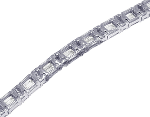 Último diseño de joyería S925 plata Moissanite redondo Baguette diamante pulsera hombres y mujeres regalo de compromiso - Product Image 5